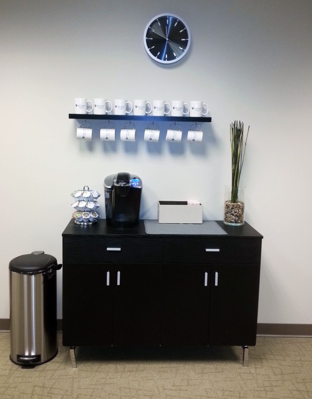 The Ameritrain coffee bar is open for business!